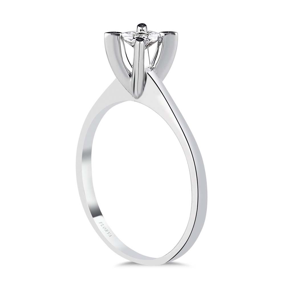 0.03 Karat Pırlantalı Tektaş Yüzük - LP04592