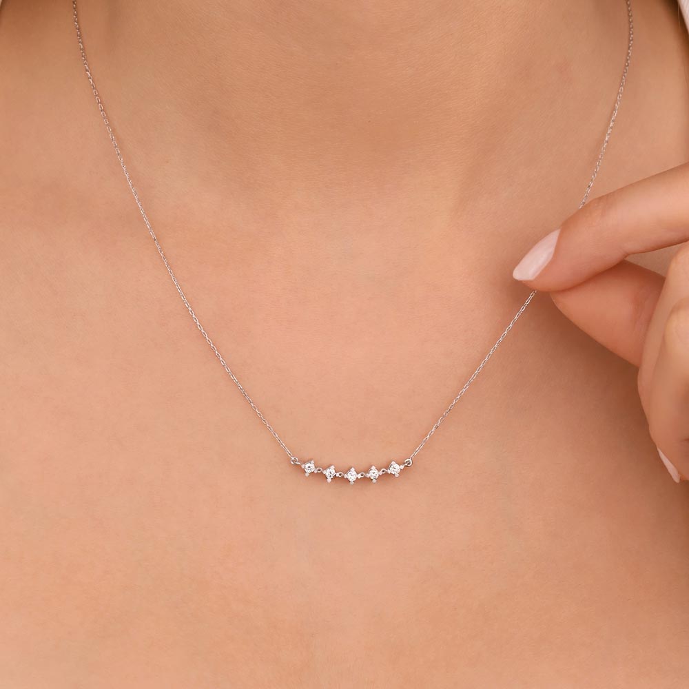 0,2 Karat Pırlanta Beştaş Kolye - LP03260