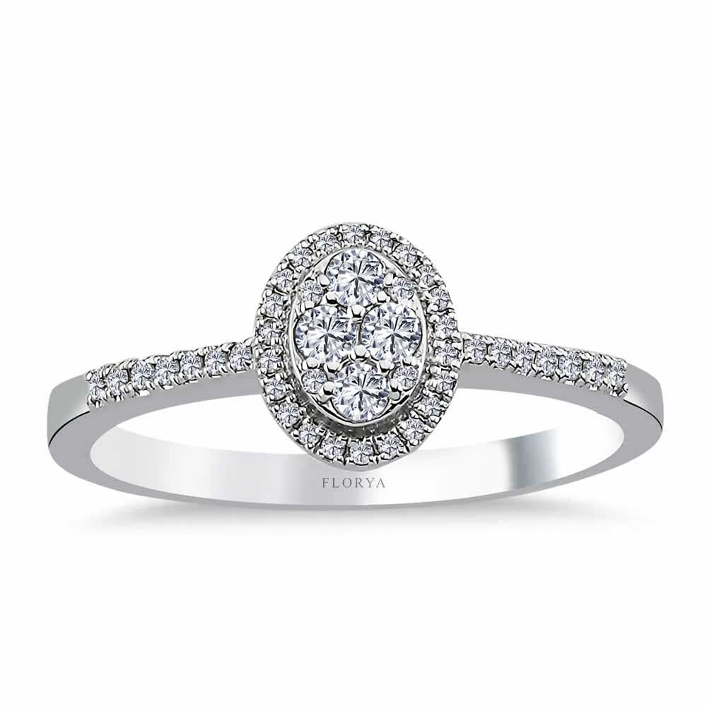 0,21 Karat Pırlanta Coronet Yüzük - LP05669