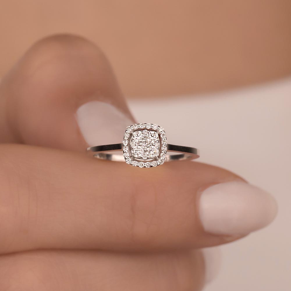 0.23 Karat Pırlanta Taşlı Coronet Yüzük - LP04828