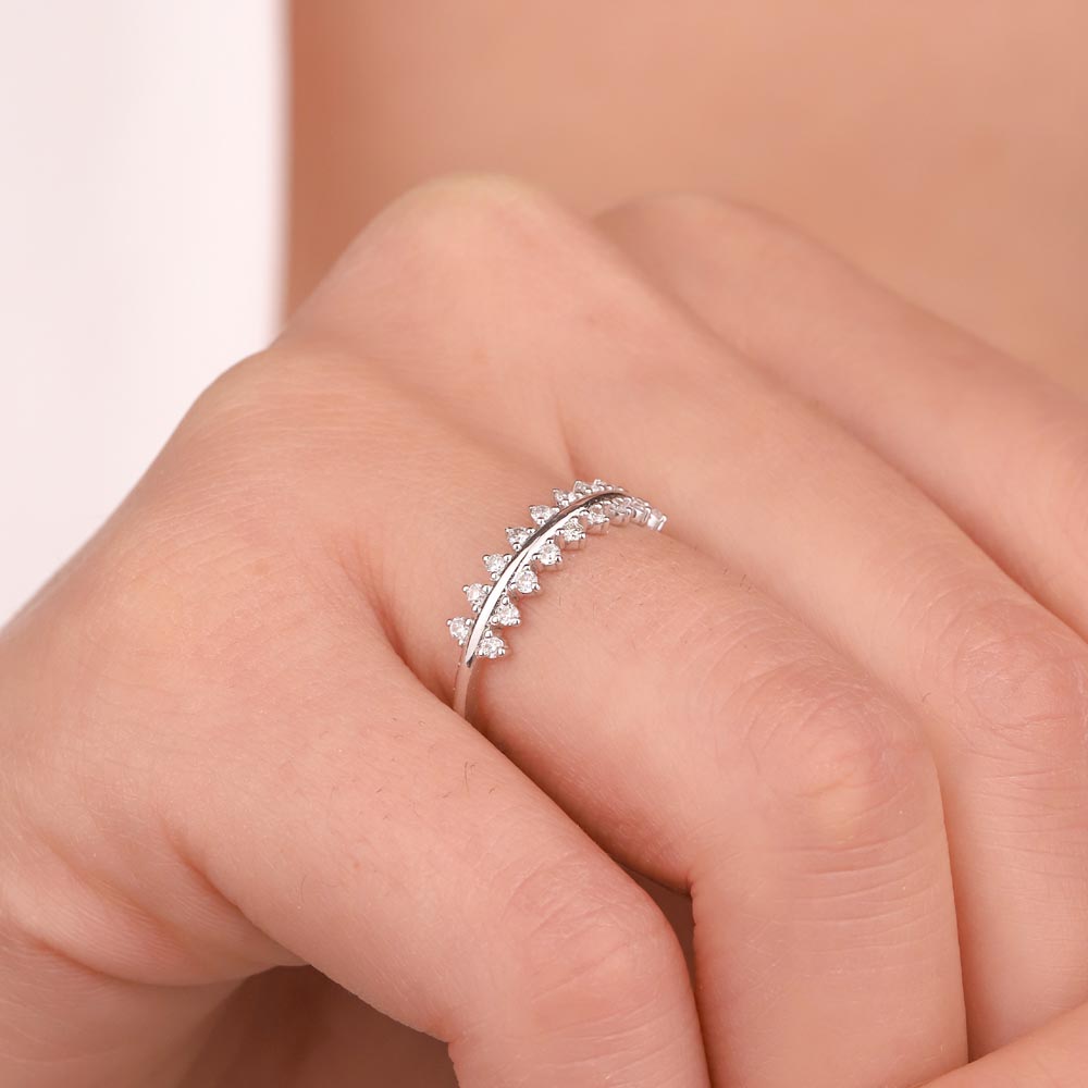 0,23 Karat Pırlantalı Fantezi Yarımtur Yüzük - LP03767