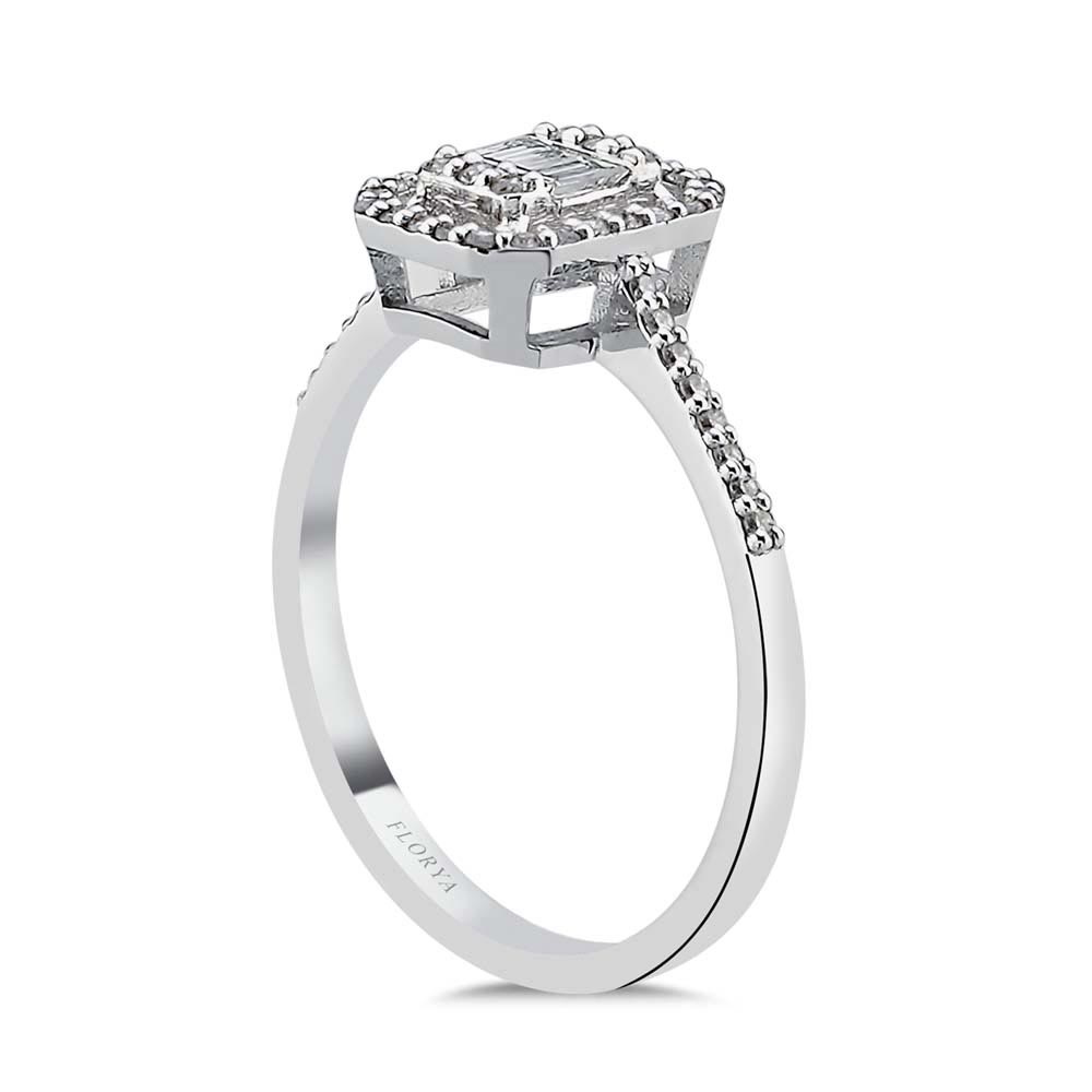 0,25 Karat Pırlanta Baget Yüzük - LP04315