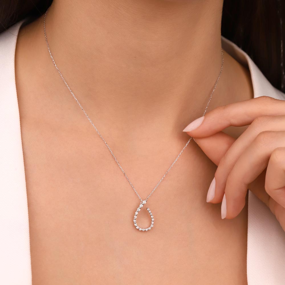 0,29 Karat Pırlanta Taşlı Kuyruklu Yıldız Kolye