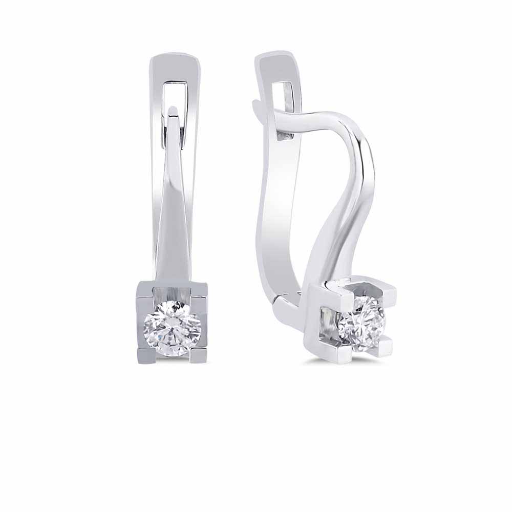 0,29 Karat Pırlantalı Tektaş Küpe  - LP06424