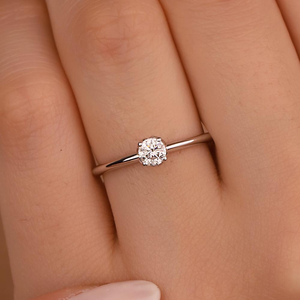 0,30 ct Pırlantalı Tektaş Tektaş Yüzük - LP04217