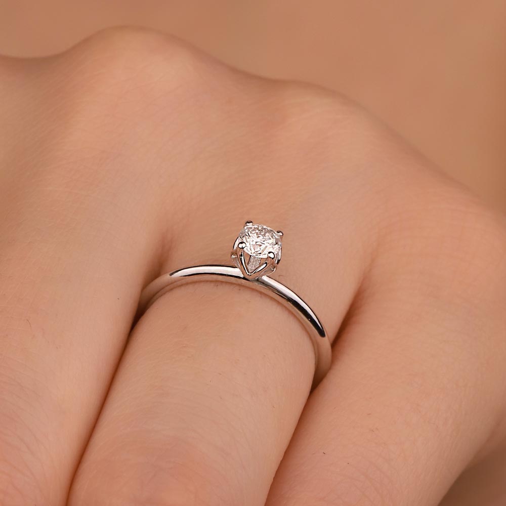 0,30 ct Pırlantalı Tektaş Tektaş Yüzük - LP04217