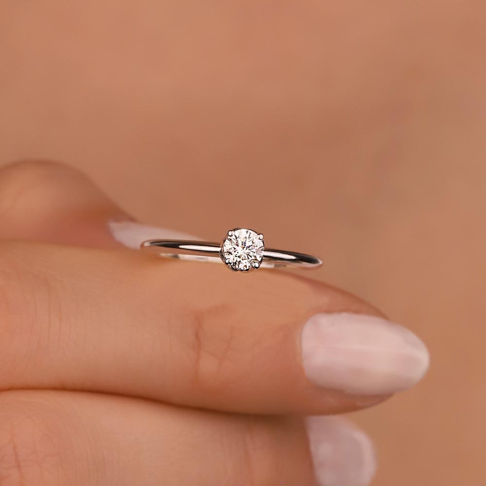 0,30 ct Pırlantalı Tektaş Tektaş Yüzük - LP04217