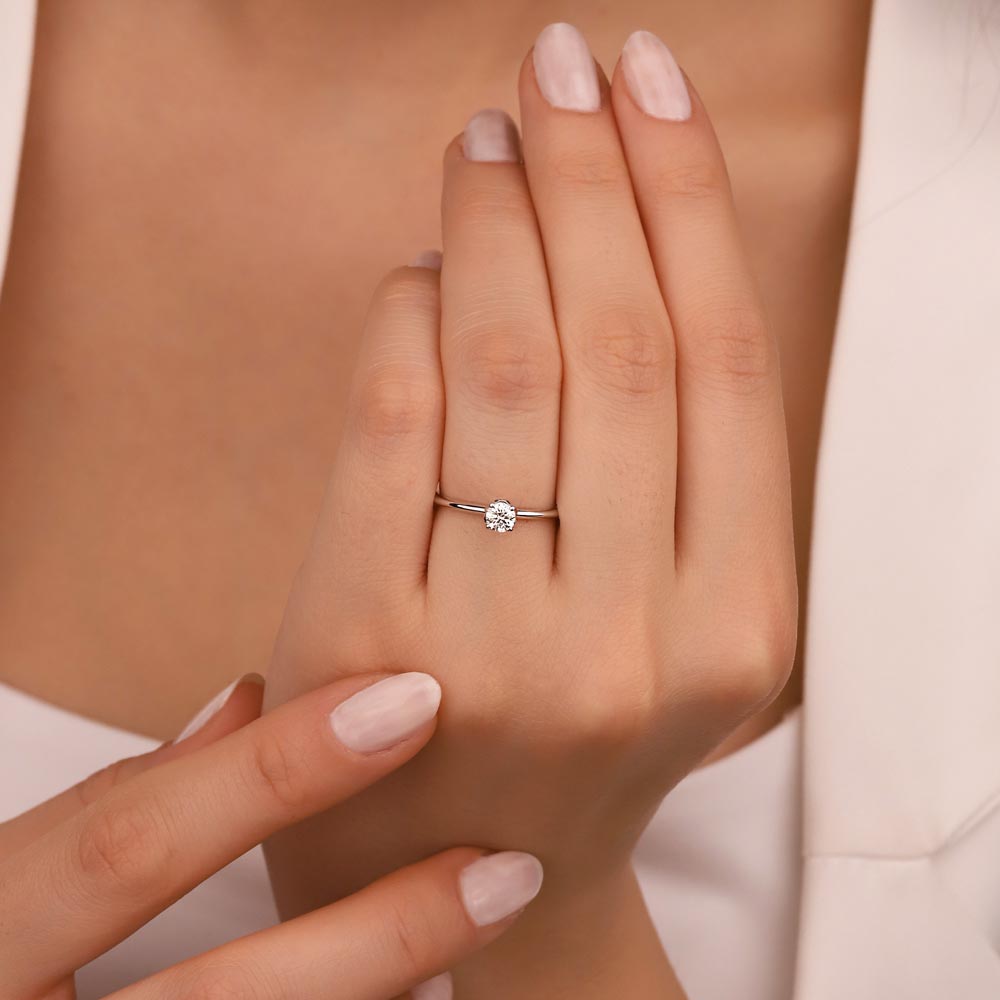 0,30 ct Pırlantalı Tektaş Tektaş Yüzük - LP04217