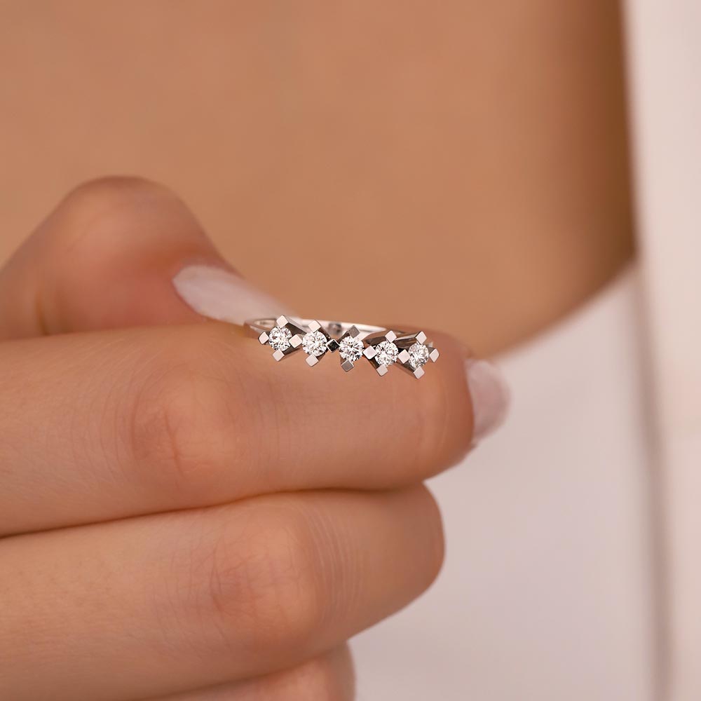 0,32 Karat Pırlanta Taşlı Beştaş Yüzük  - LP04080