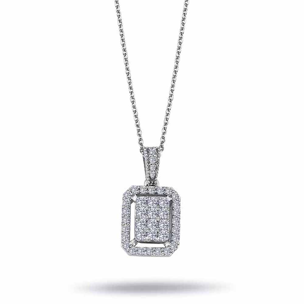 0,33 Karat Pırlanta Taşlı Coronet Kolye - LP02810