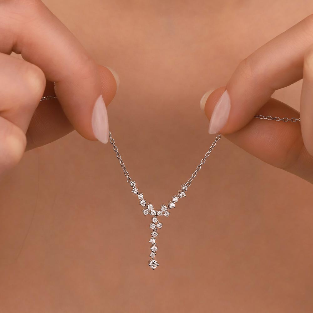 0,35 Karat Oval Pırlanta Kolye - LP00395