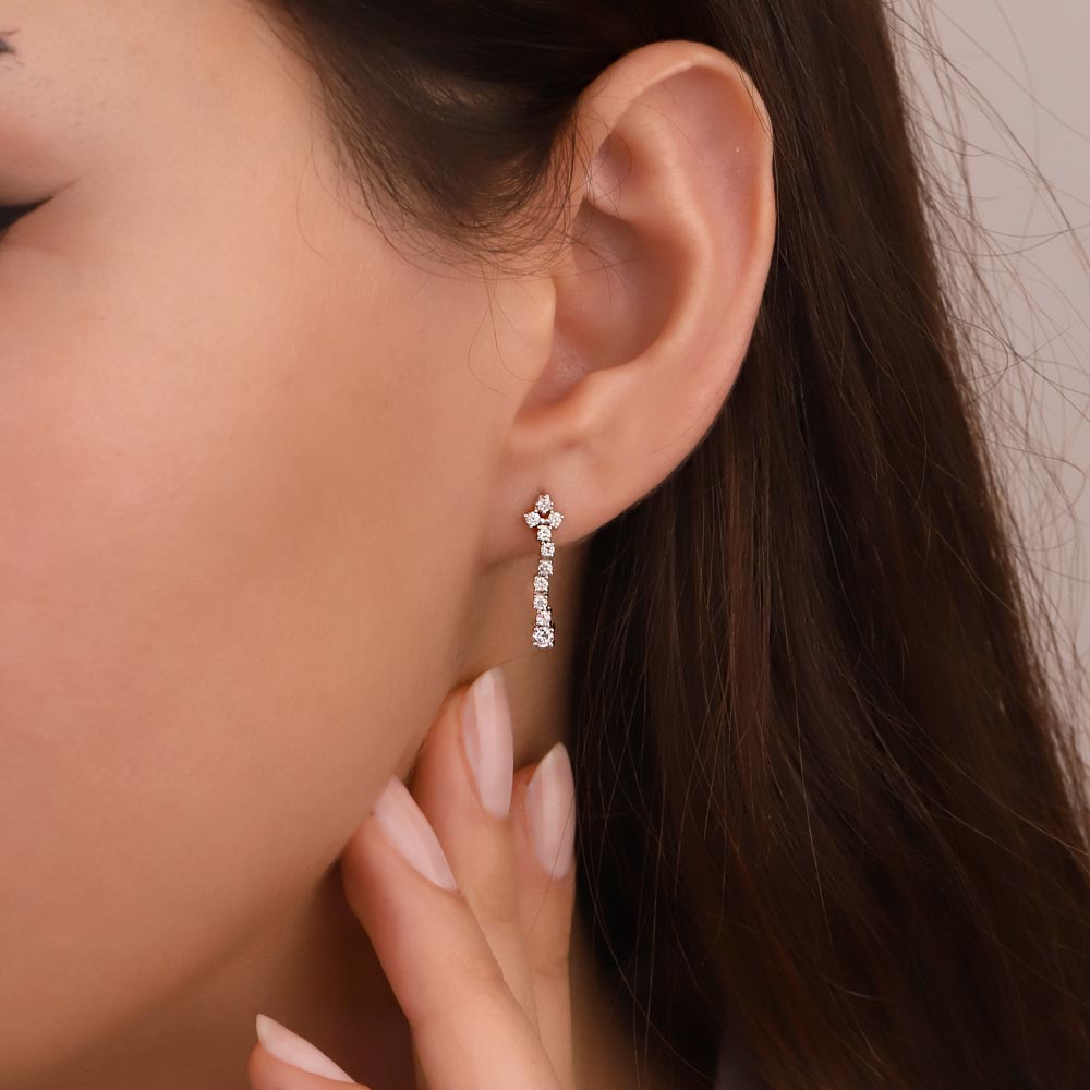 0,40 Karat Pırlanta Taşlı Küpe - LP03790