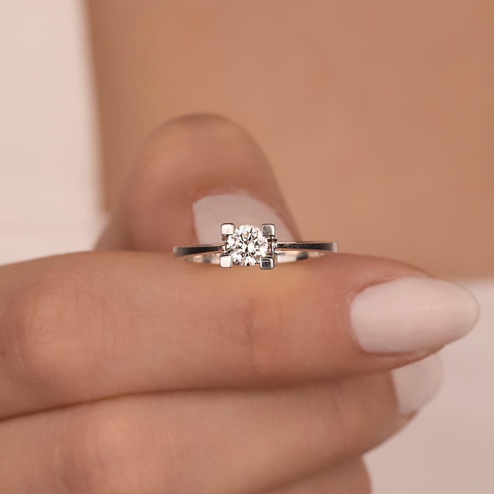 0.41 Karat Pırlantalı Tektaş Yüzük - LP04848