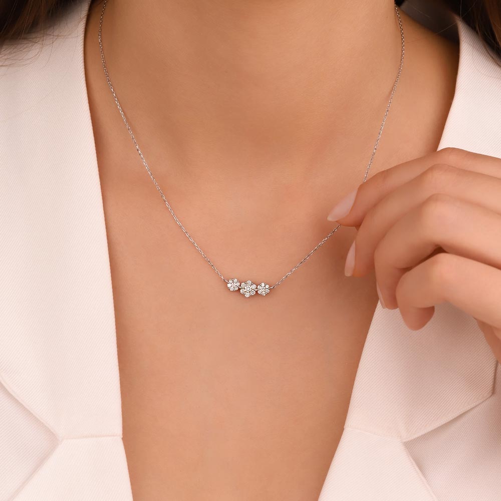 0,42 Karat Pırlanta Taşlı Coronet Kolye - LP04617