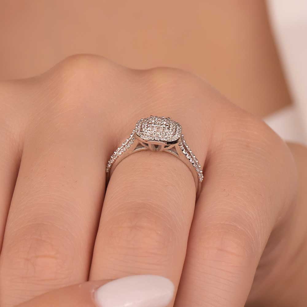 0,49 Karat Pırlanta Taşlı Coronet Yüzük - LP05353