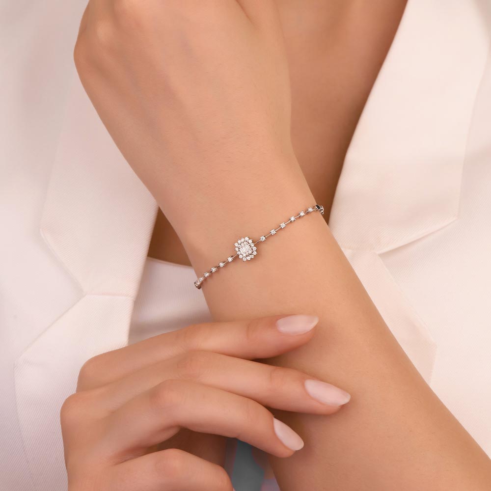 0,53 Karat Pırlanta Baget Bileklik - LP01702