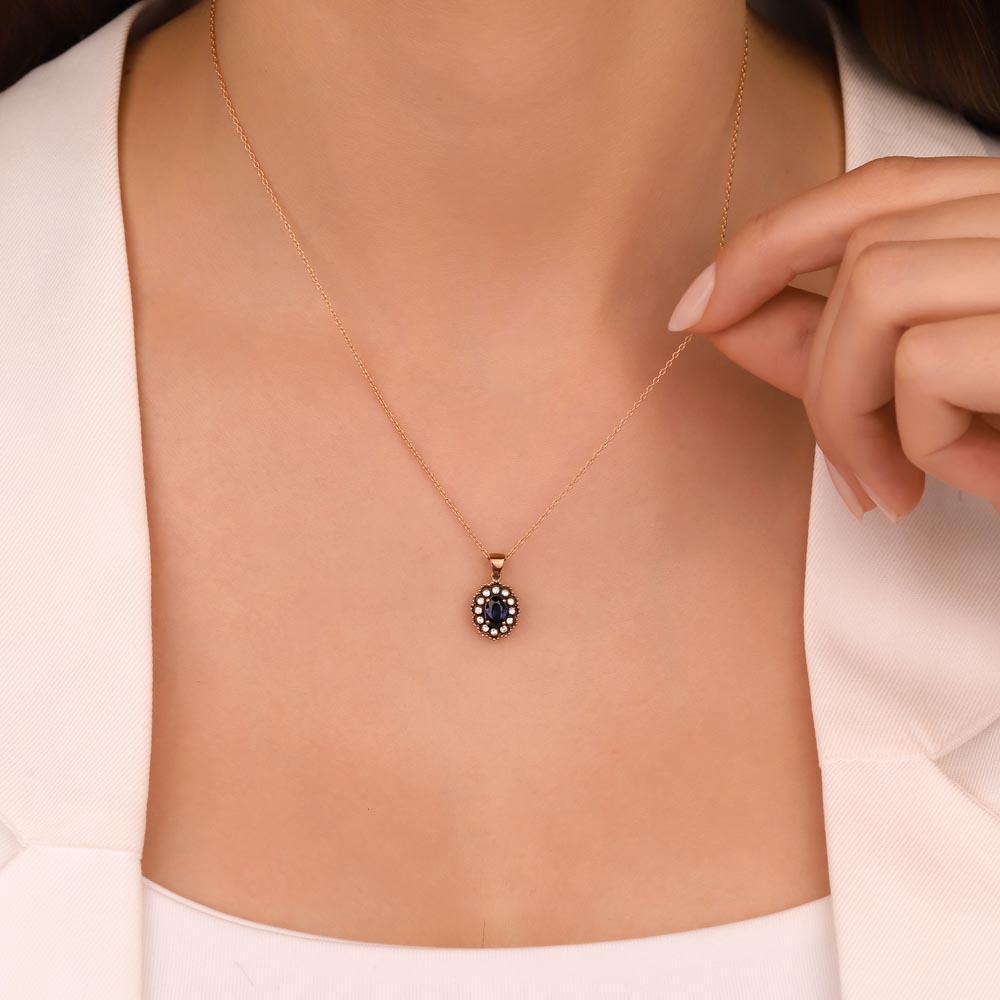 0,58 Karat Pırlanta Oval Taşlı Elmas Kolye - LP02721