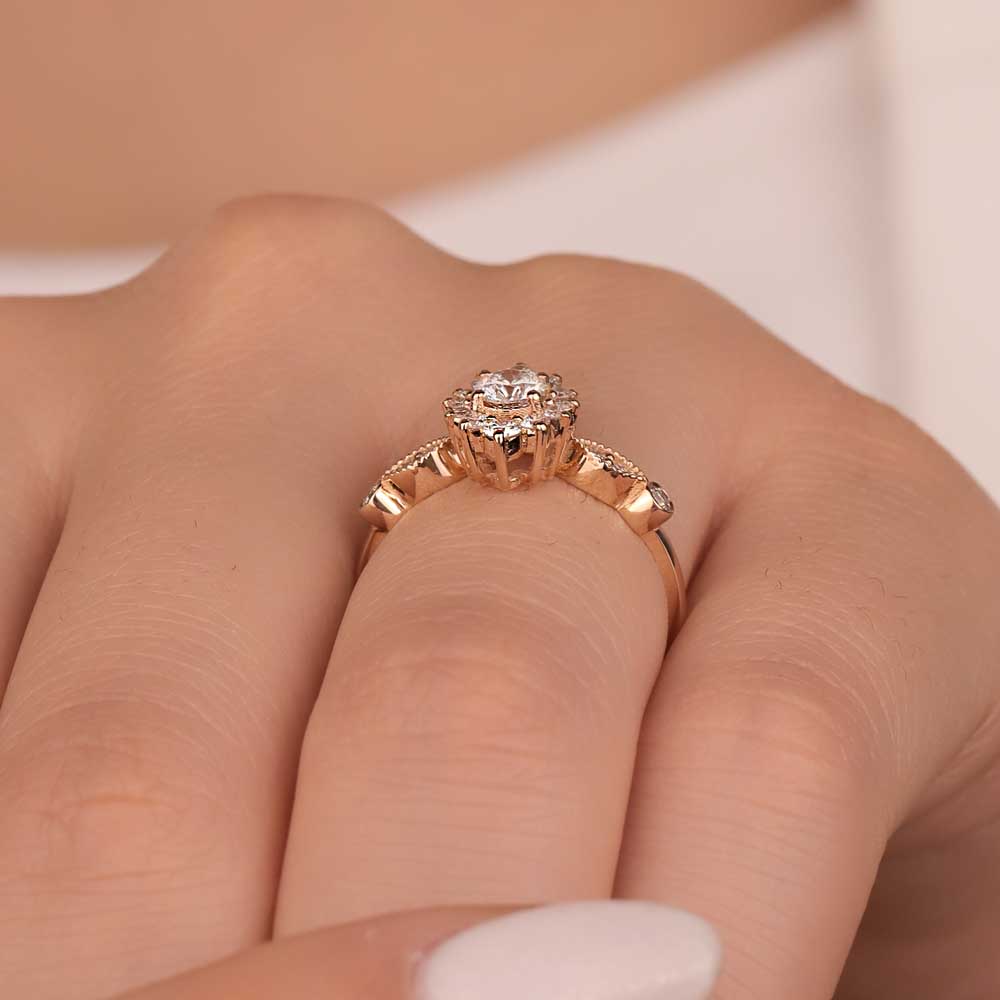 0,59 Karat Pırlanta Taşlı Özel Tasarım Yüzük - LP05354