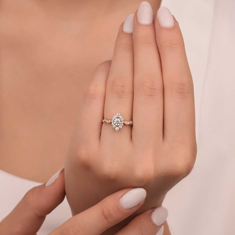 0,59 Karat Pırlanta Taşlı Özel Tasarım Yüzük - LP05354