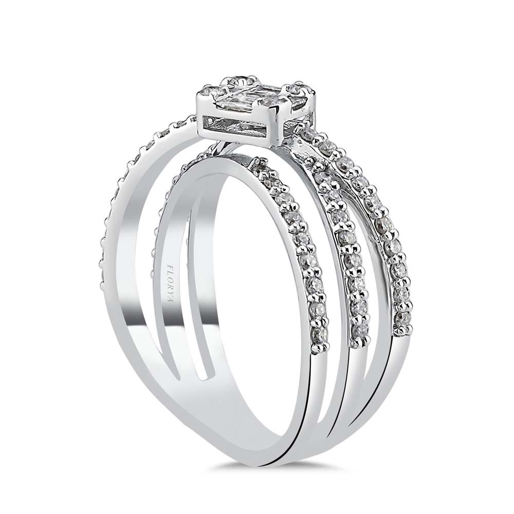 0,6 Karat Pırlanta Taşlı Bayan Yüzük - LP03617