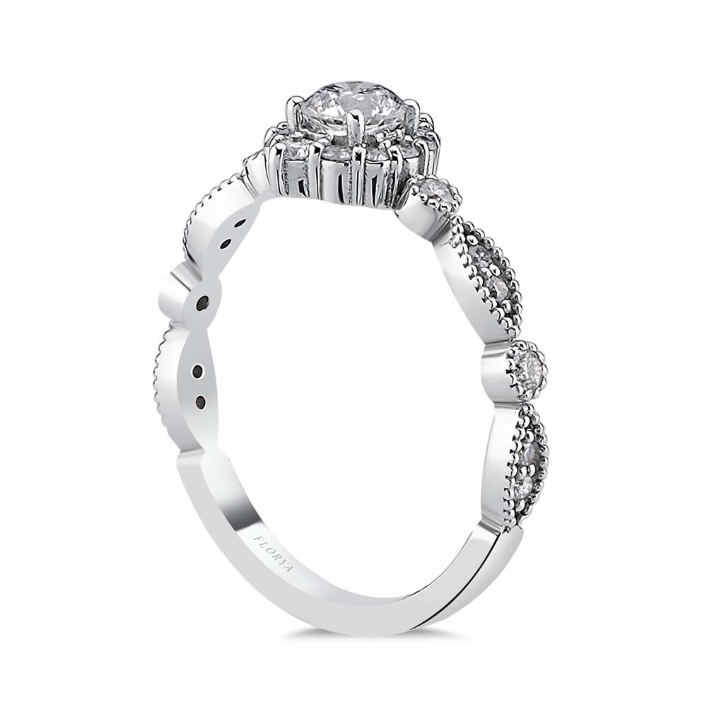 0,64 Karat Pırlanta Taşlı Vintage Yüzük