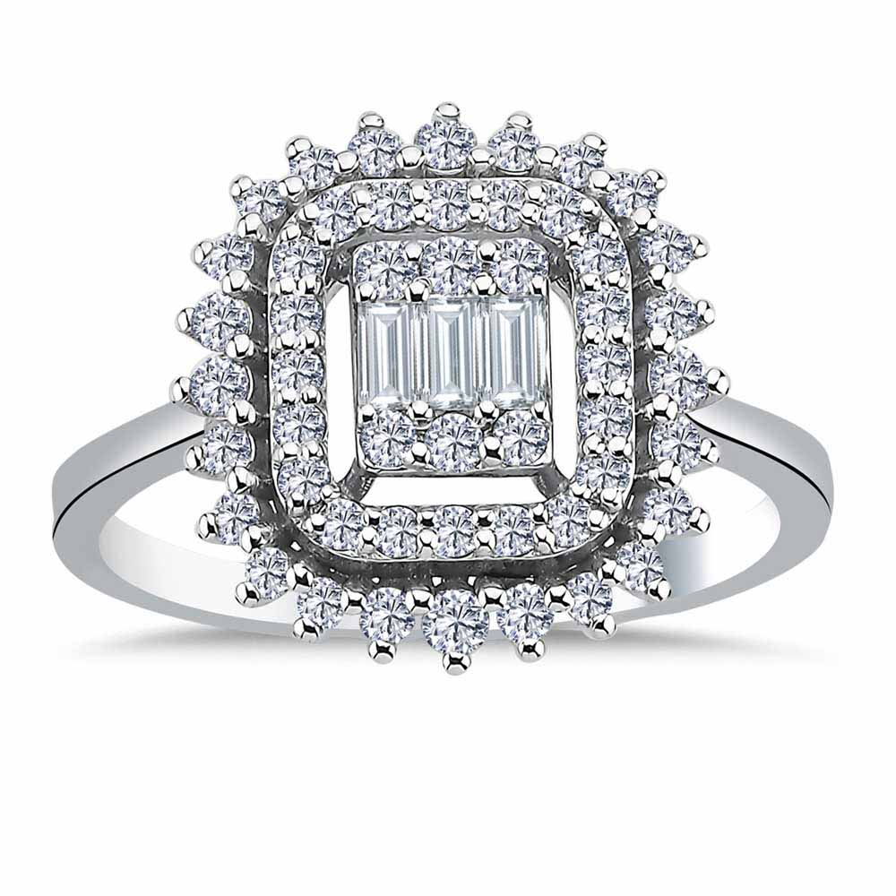 0,66 Karat Pırlanta Baget Yüzük - LP05768