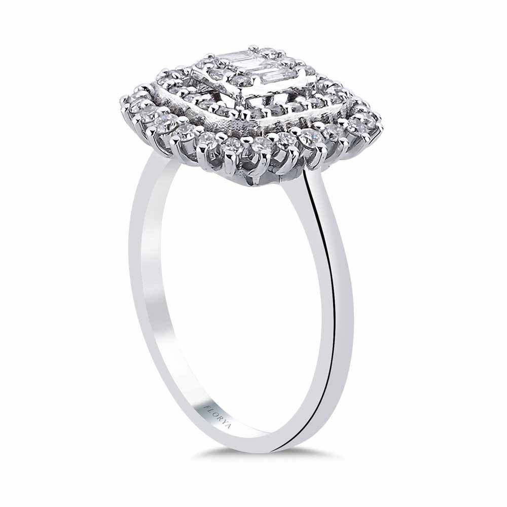 0,66 Karat Pırlanta Baget Yüzük - LP05768