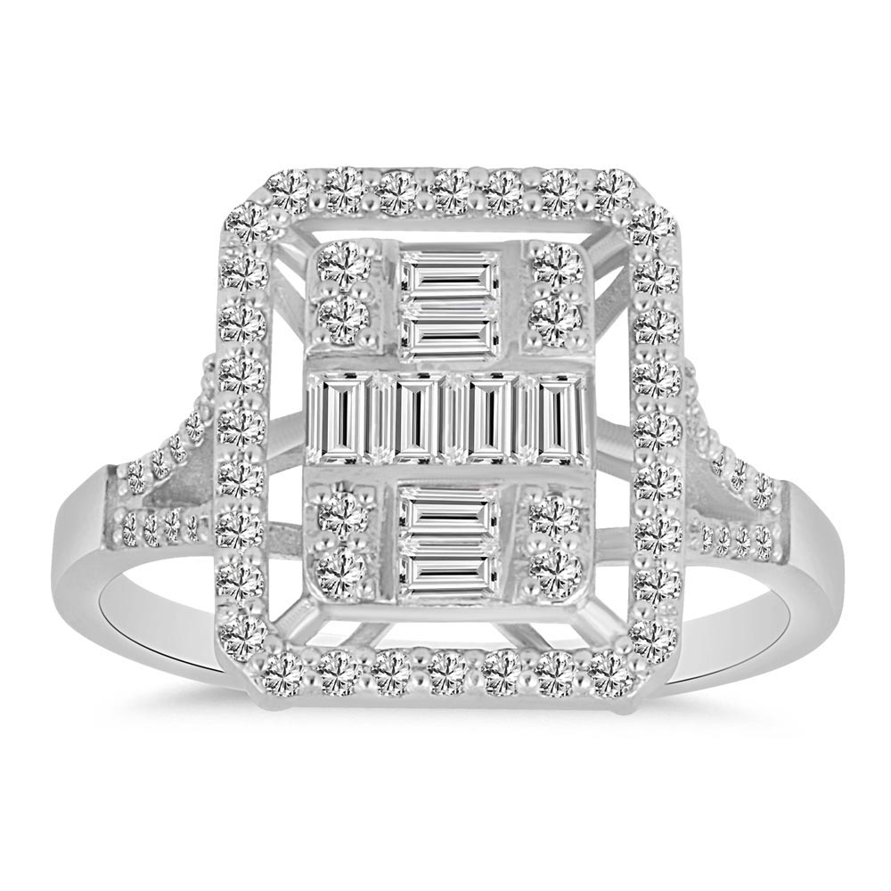 0,67 Karat Pırlantalı baget Yüzük - LP01676