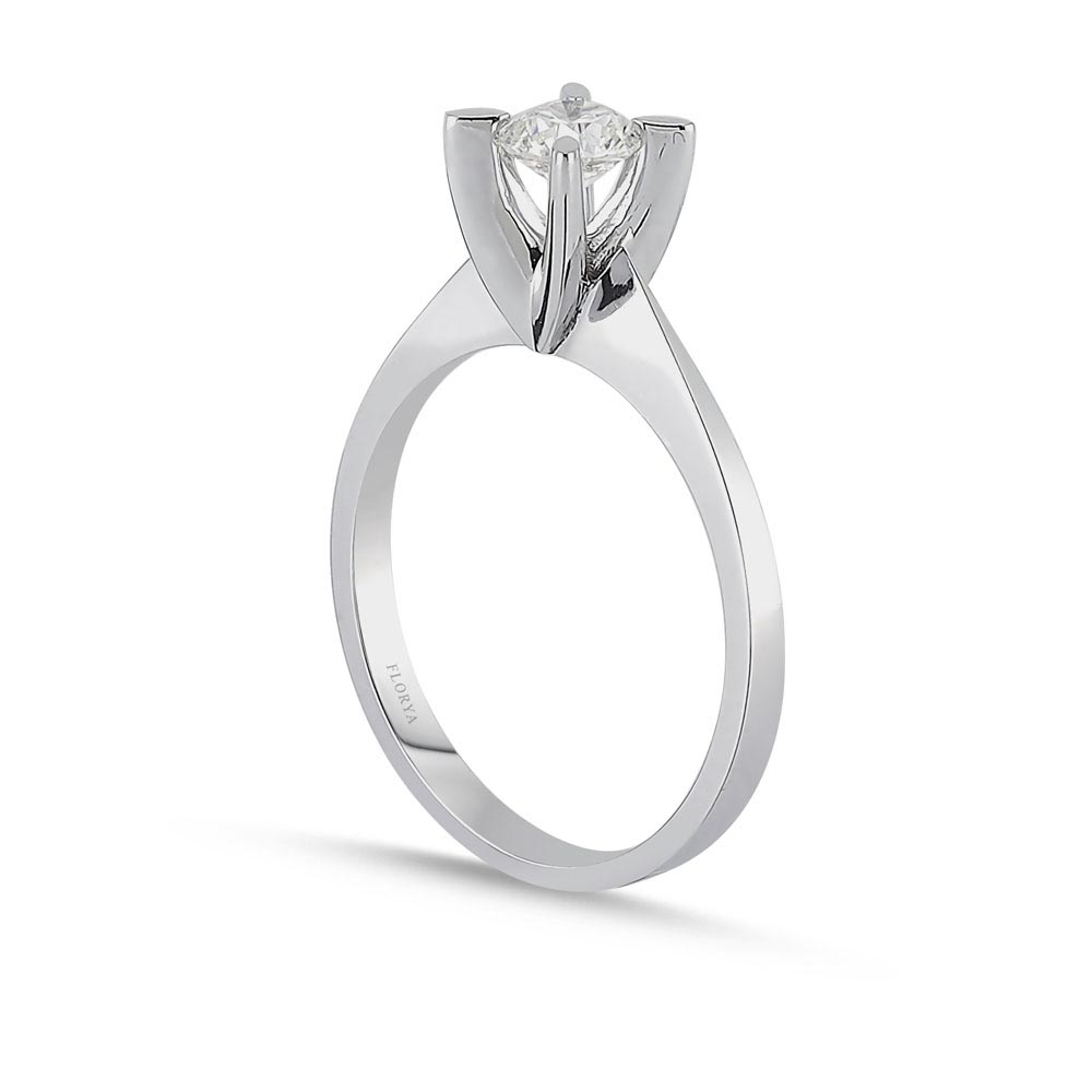 0,81 Karat Pırlantalı Tektaş Yüzük - LP01112