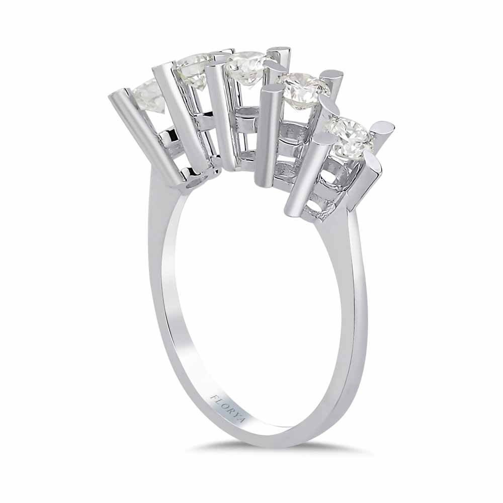 0,87 Karat Pırlanta Tasarım Beştaş Yüzük - LP04795