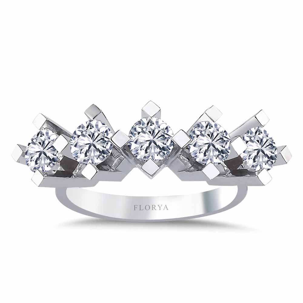 0,95 Karat Pırlantalı Beştaş Bayan Yüzük - LP03595