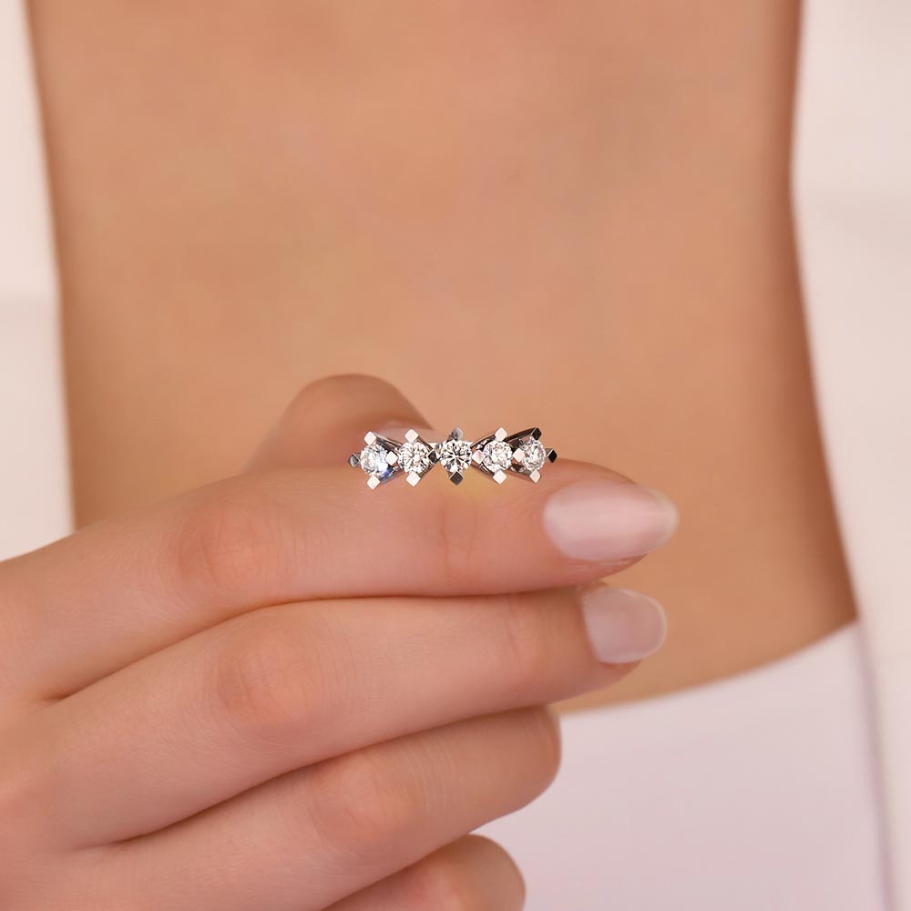 0,95 Karat Pırlantalı Beştaş Bayan Yüzük - LP03595