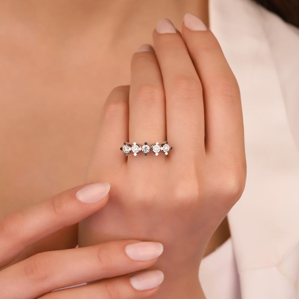 0,95 Karat Pırlantalı Beştaş Bayan Yüzük - LP03595