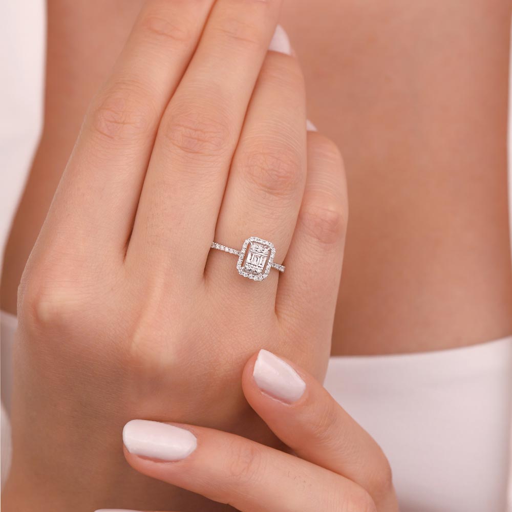 0,05 Karat Laboratuvar Pırlantalı Tektaş Kolye - FP04076