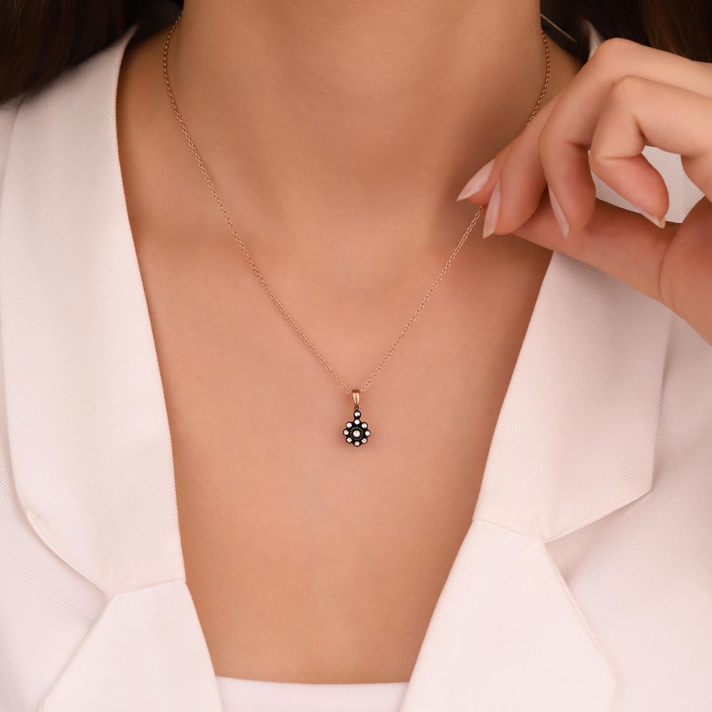 0,1 Karat Pırlanta Taşlı Elmas Kolye - LP04155
