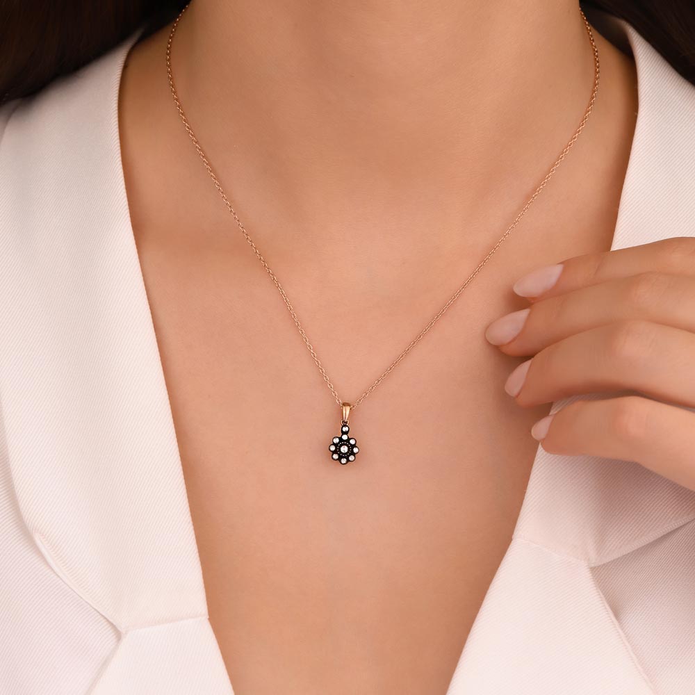 0,1 Karat Pırlanta Taşlı Elmas Kolye - LP04155