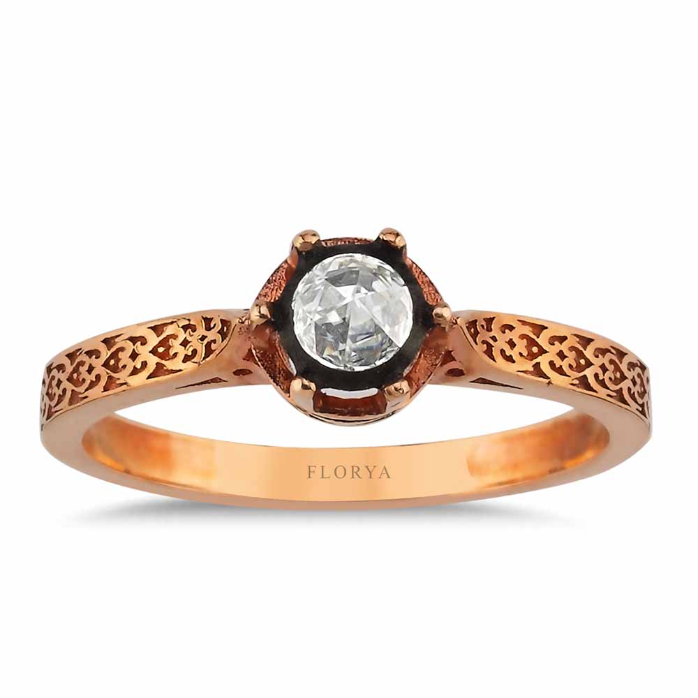0,13 Karat Pırlanta Taşlı Elmas Yüzük - LP01044