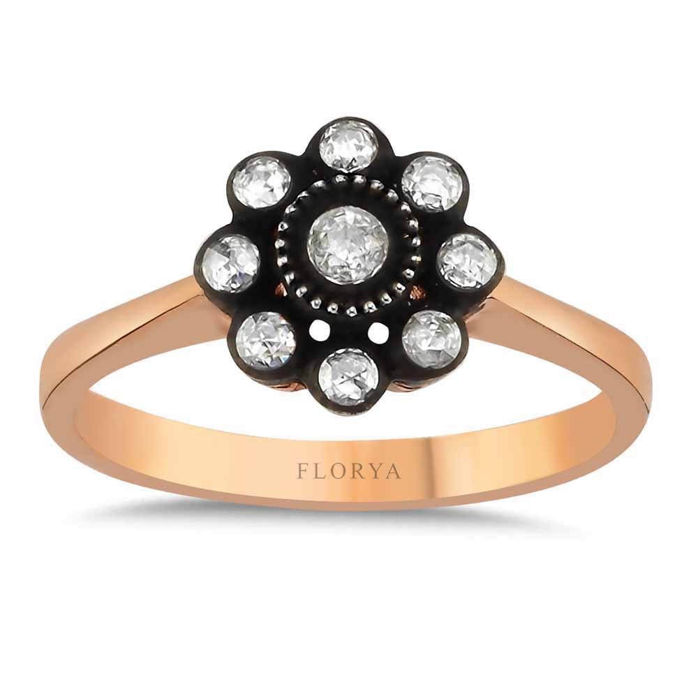 0,16 Karat Pırlanta Taşlı Elmas Tasarım Yüzük - LP03722