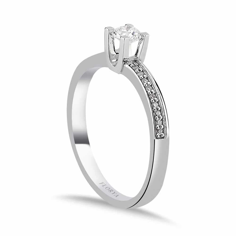0.28 Karat Tektaş Pırlanta Yüzük - FP05496