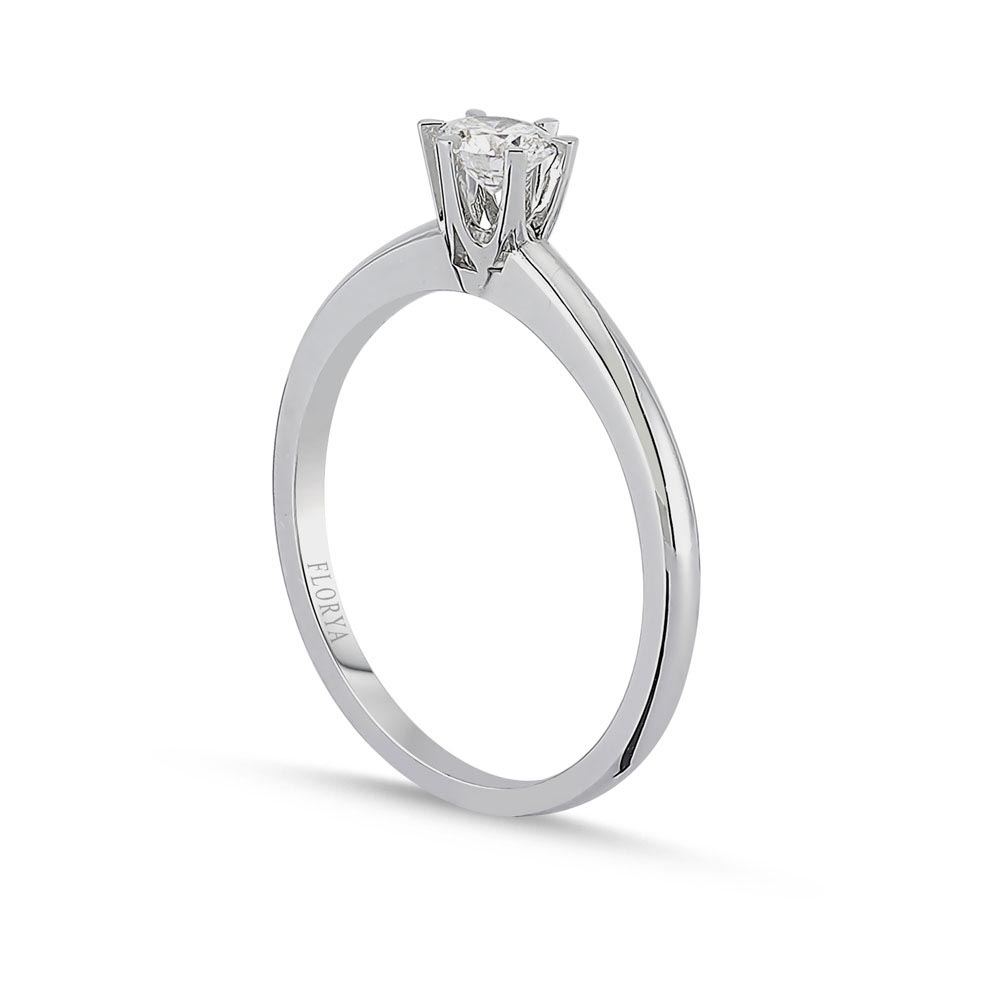 Tektaş Yüzükler 0,30 Karat Laboratuvar Pırlanta Tiffany Charm Tektaş Yüzük - FP09317