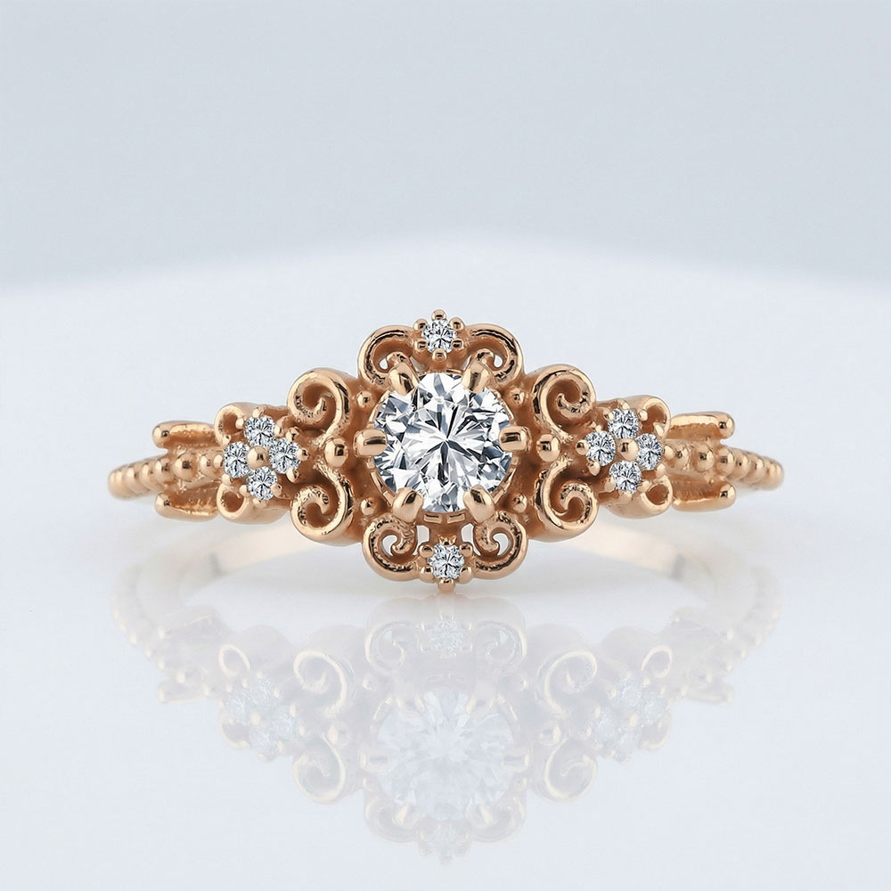 0,36 Karat Vintage Pırlanta Yüzük - FP10275