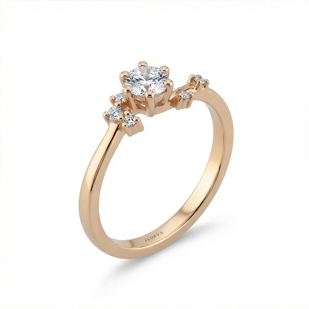 0,36 Karat Vintage Tasarım Pırlanta Yüzük - FP10406