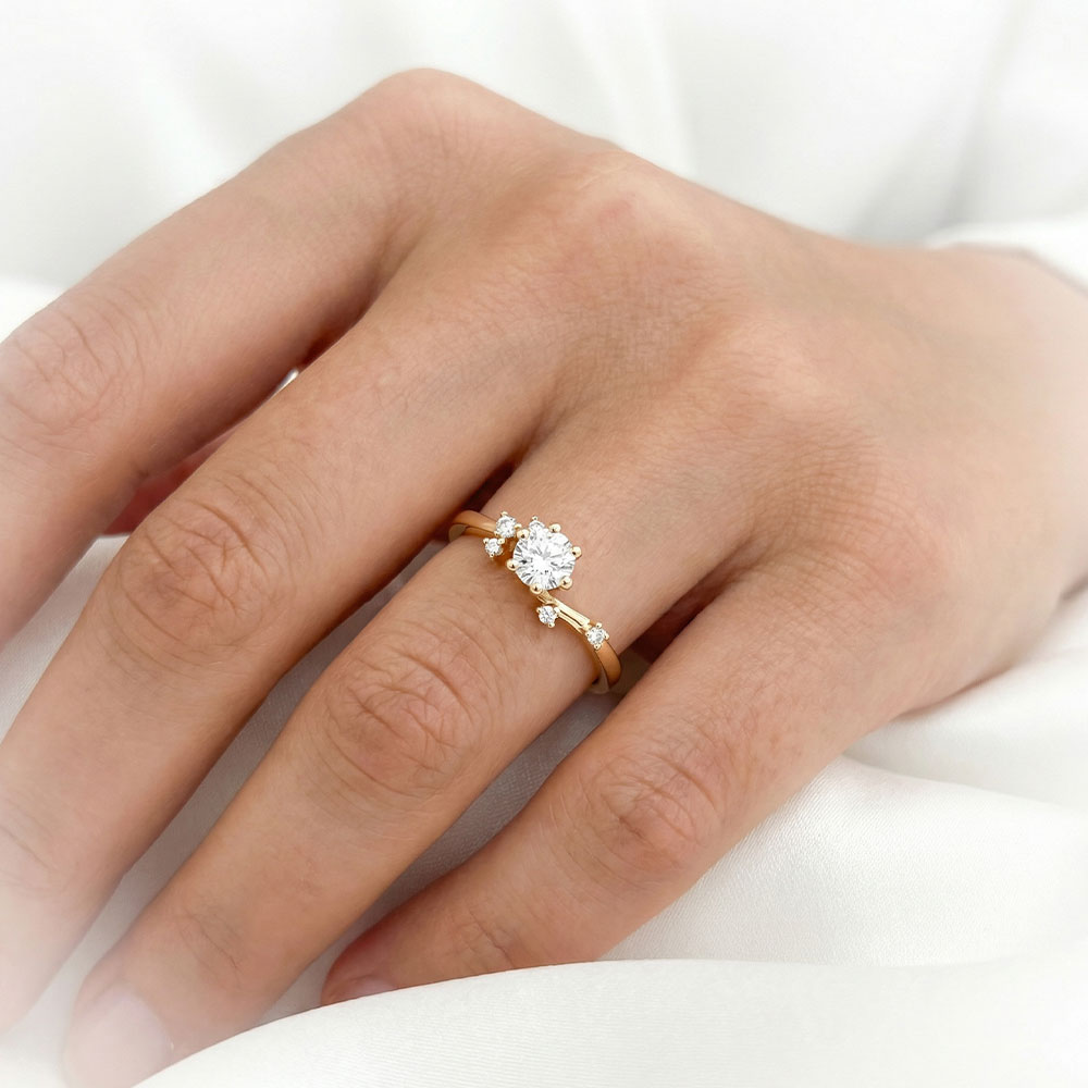 0,36 Karat Vintage Tasarım Pırlanta Yüzük - FP10406