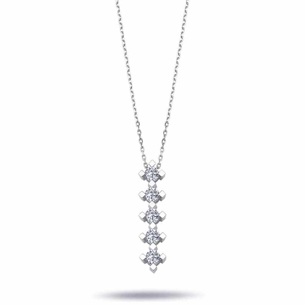 0,37 Karat Pırlanta Beştaş Kolye - LP03708