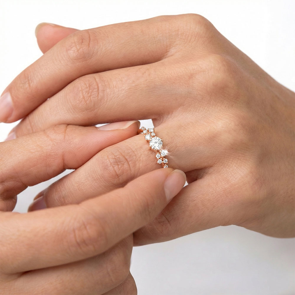 0.38 Karat Pırlanta Vintage Yüzük - FP0988