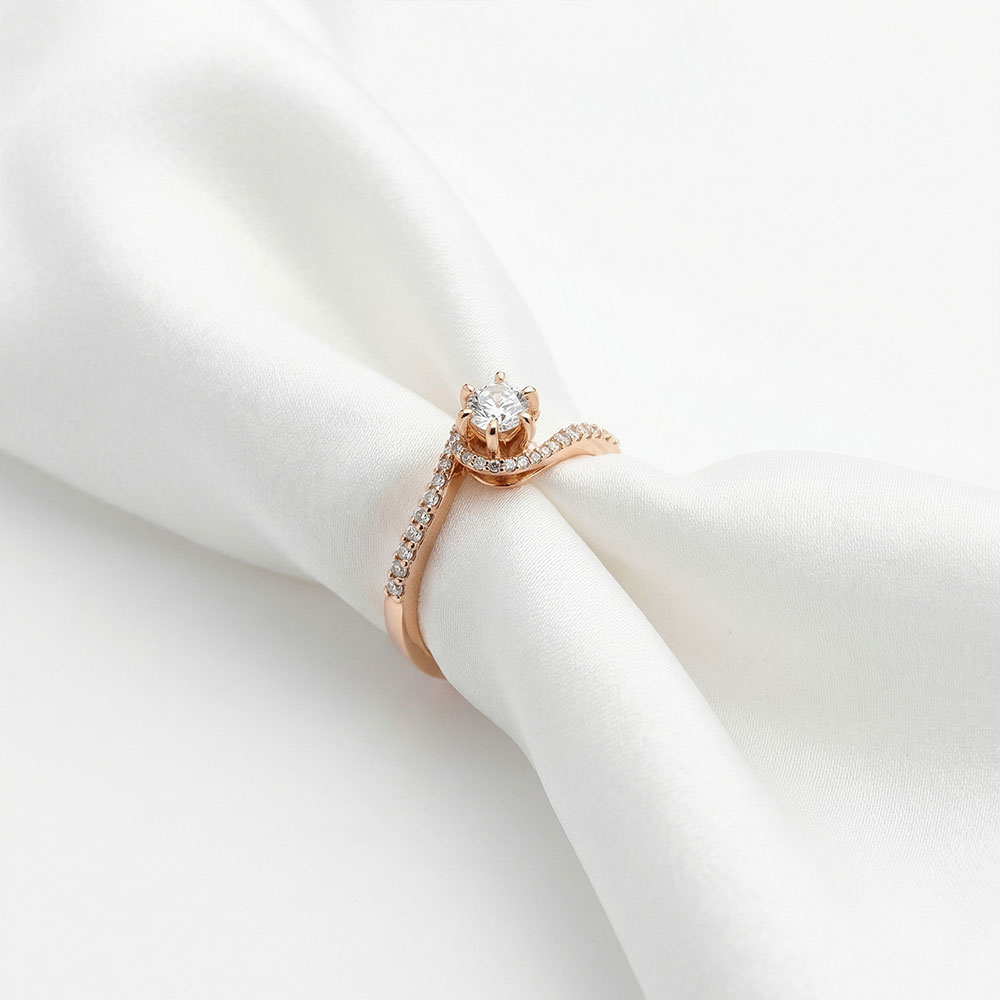 0,39 Karat Vintage Tasarım Pırlanta Yüzük - FP09661