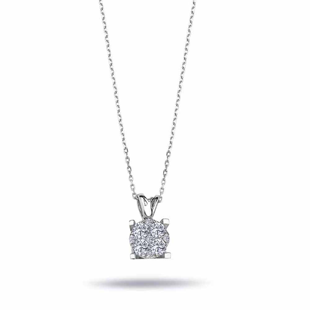 0,40 Karat Laboratuvar Pırlanta Coronet Kolye - FP01407
