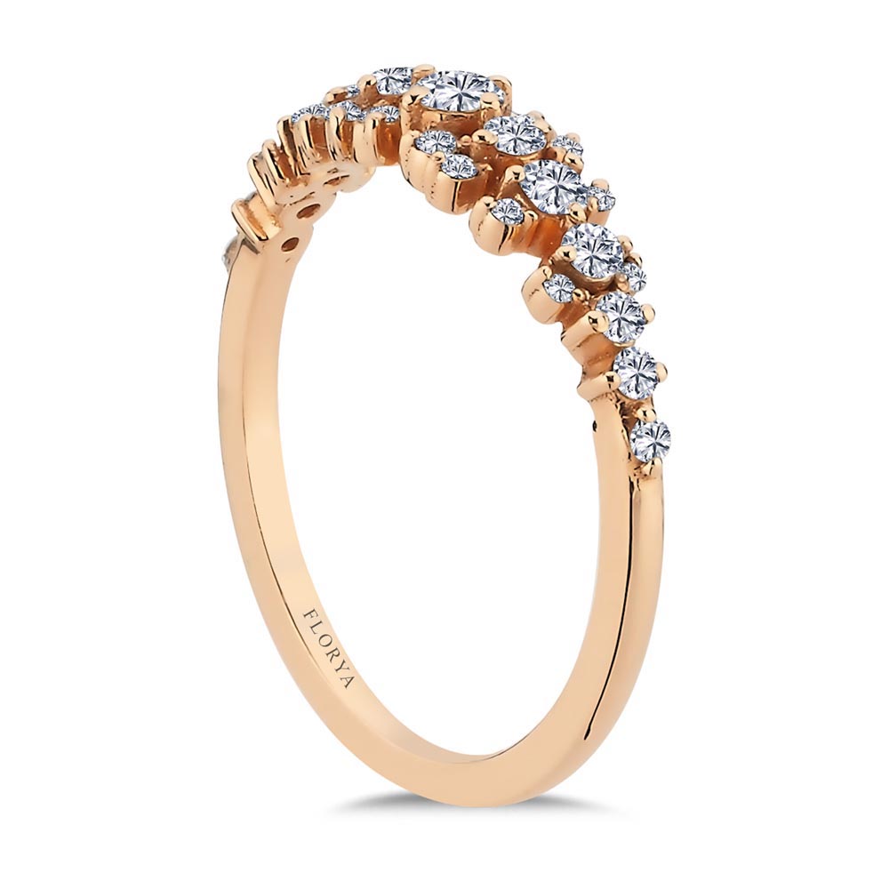 0.40 Karat Özel Tasarım Yarımtur Vintage Pırlanta Yüzük