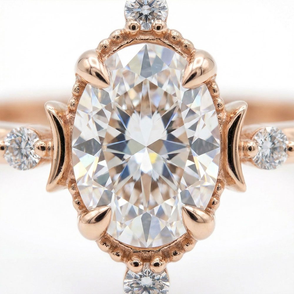 0,43 Karat Pırlanta Oval Vintage Yüzük - FP11791