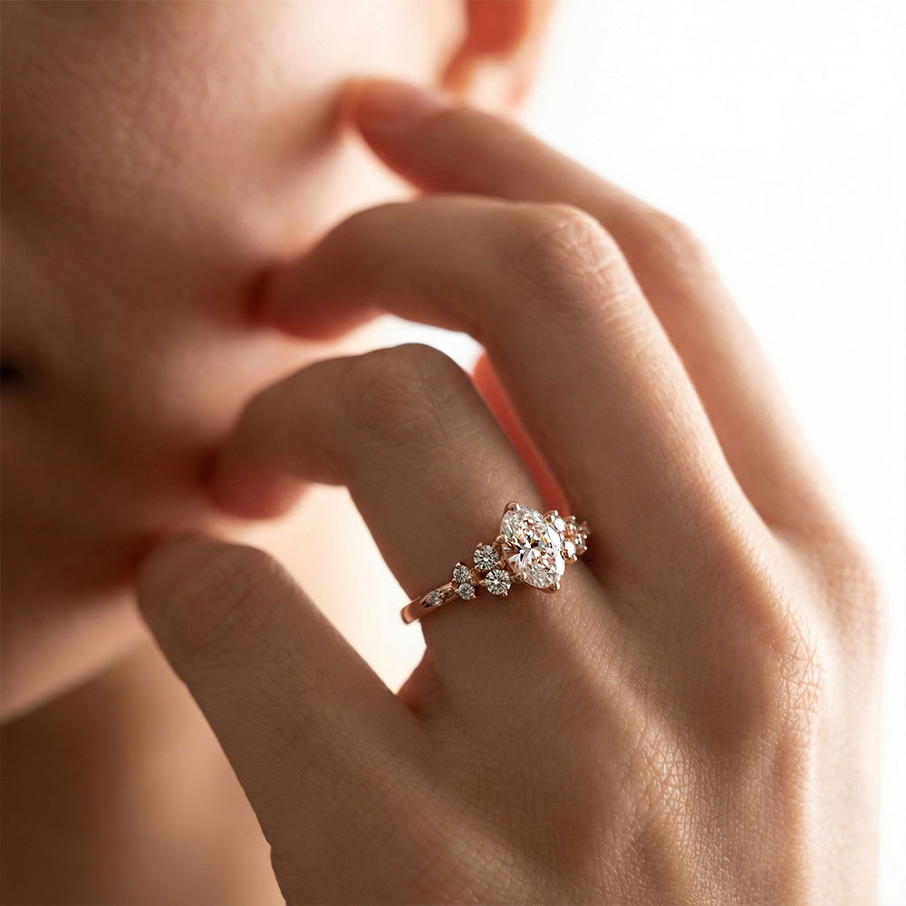 0,45 Karat Pırlanta Oval Vintage Yüzük - FP14383